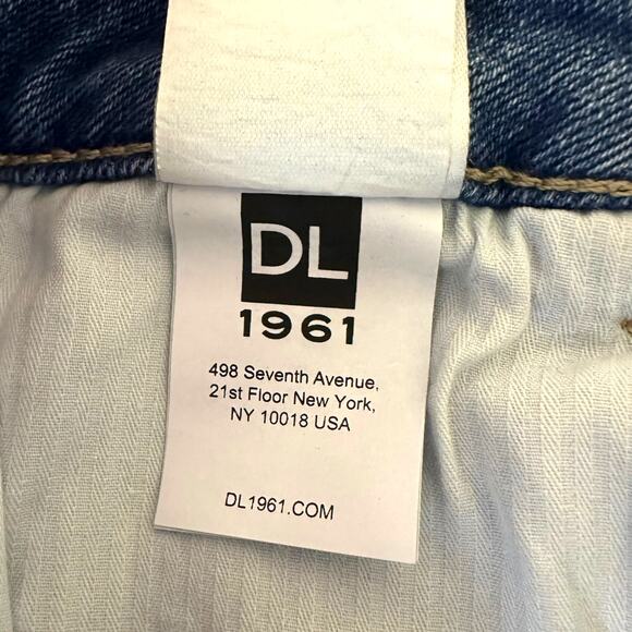 DL1961 Women's Mara Instasculpt Straight Ankle Jean Size 26 Raw Hem Split Ankle - Picture 9 of 11